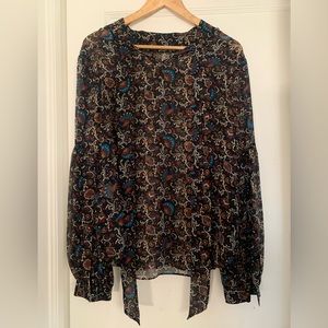 Veronica Beard Tie Neck Blouse